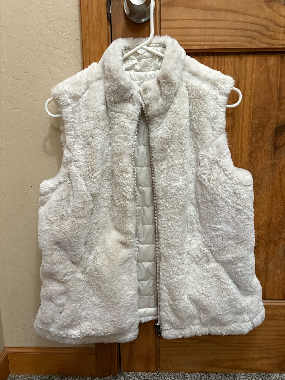 Nicole Miller Cream Faux Fur Jacket - Original Label